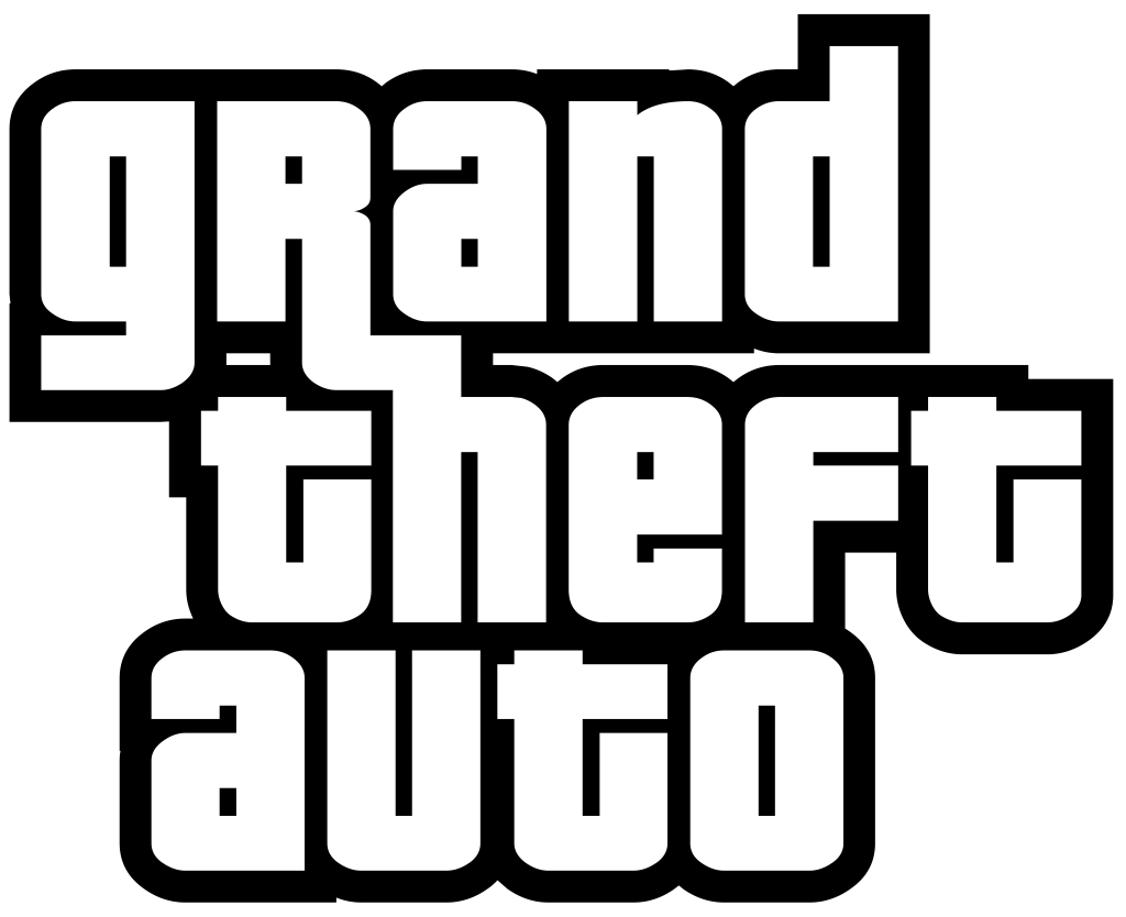 GTA logo, transparent, .png, white background (Grand Theft Auto)