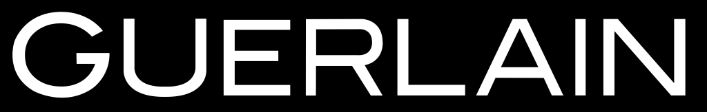 Guerlain logo, .png, white, black