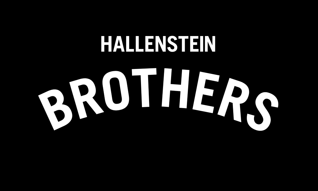 Hallenstein Brothers logo, wordmark, black, .png