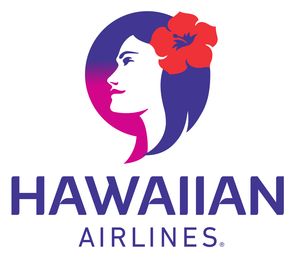 Hawaiian Airlines logo, .png, white