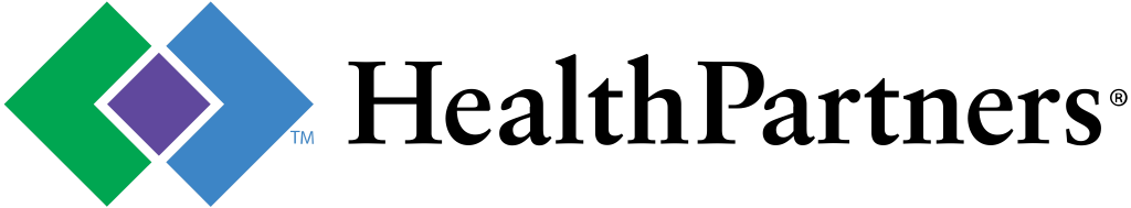HealthPartners logo, white, png