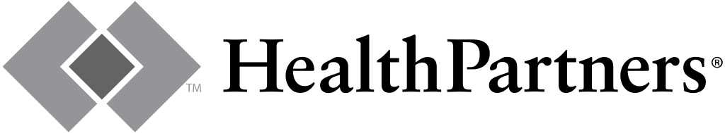 HealthPartners logo, transparent, gray
