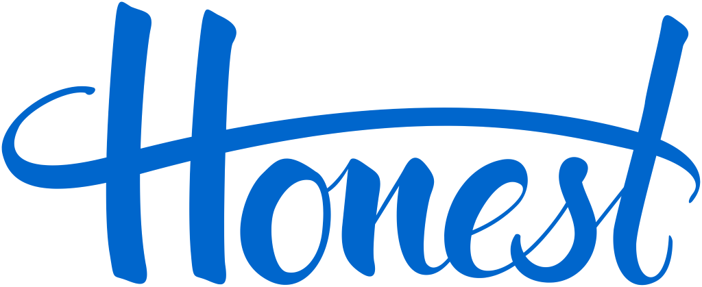 Honest Networks logo, white, .png