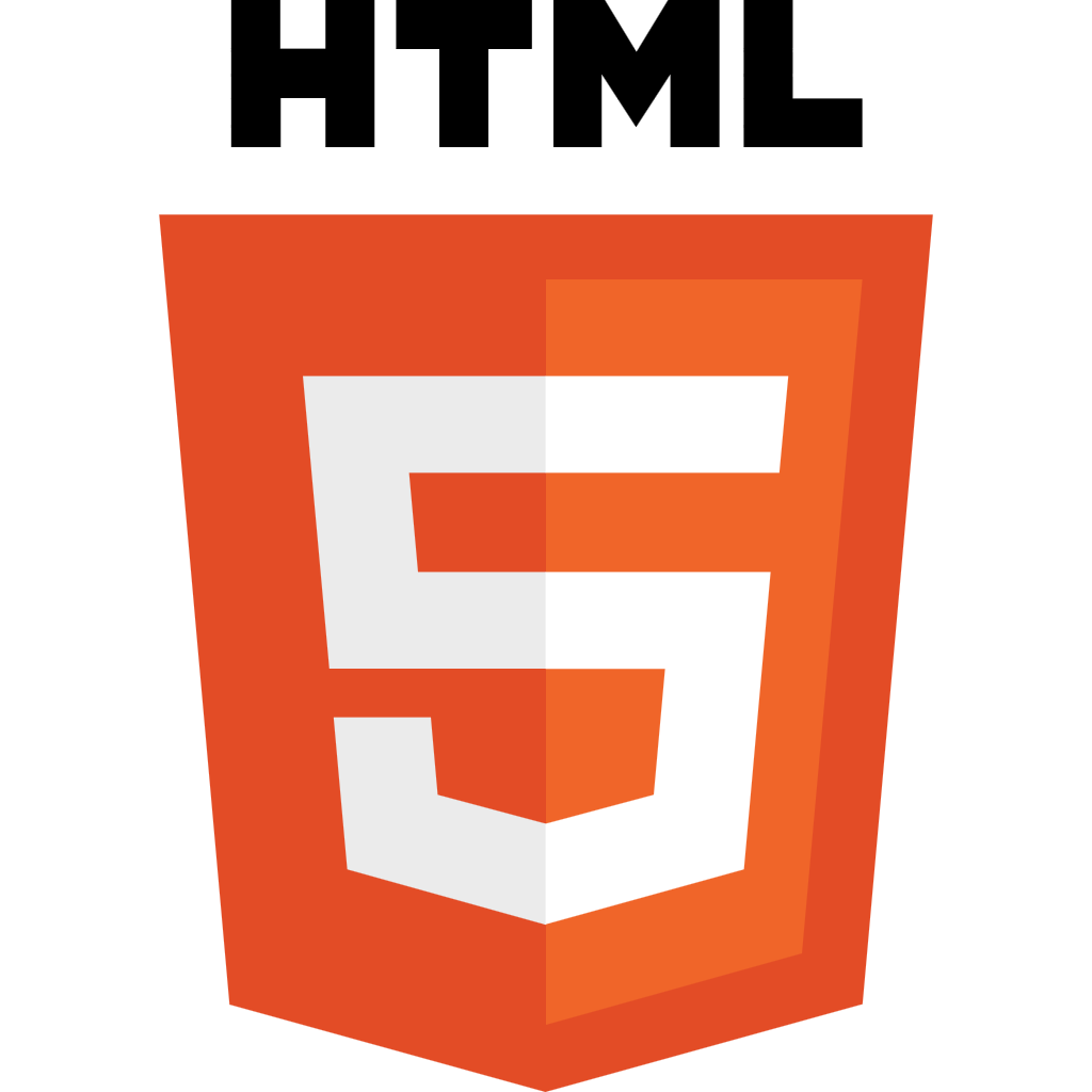 HTML5 logo, icon, transparent, .png