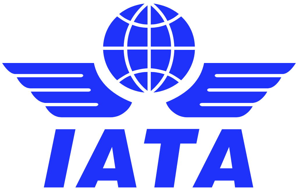IATA logo, bright, blue, png