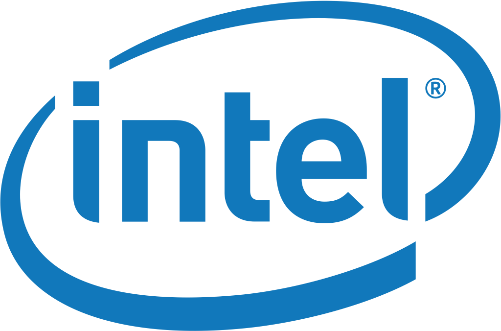 Intel logo, transparent, .png