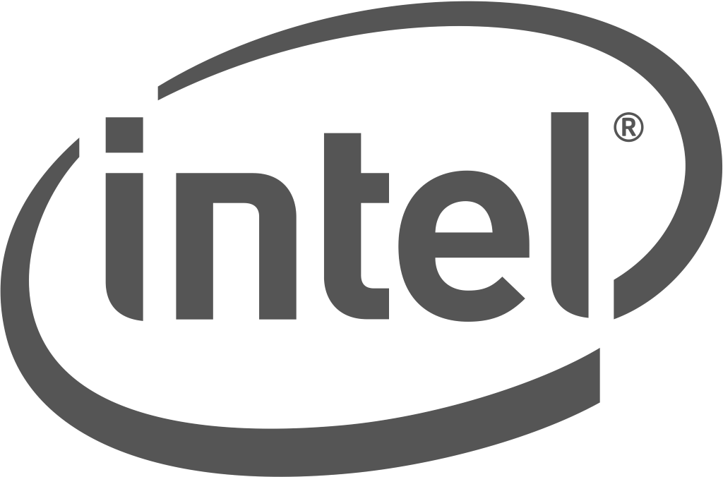 Intel logo, .png, gray