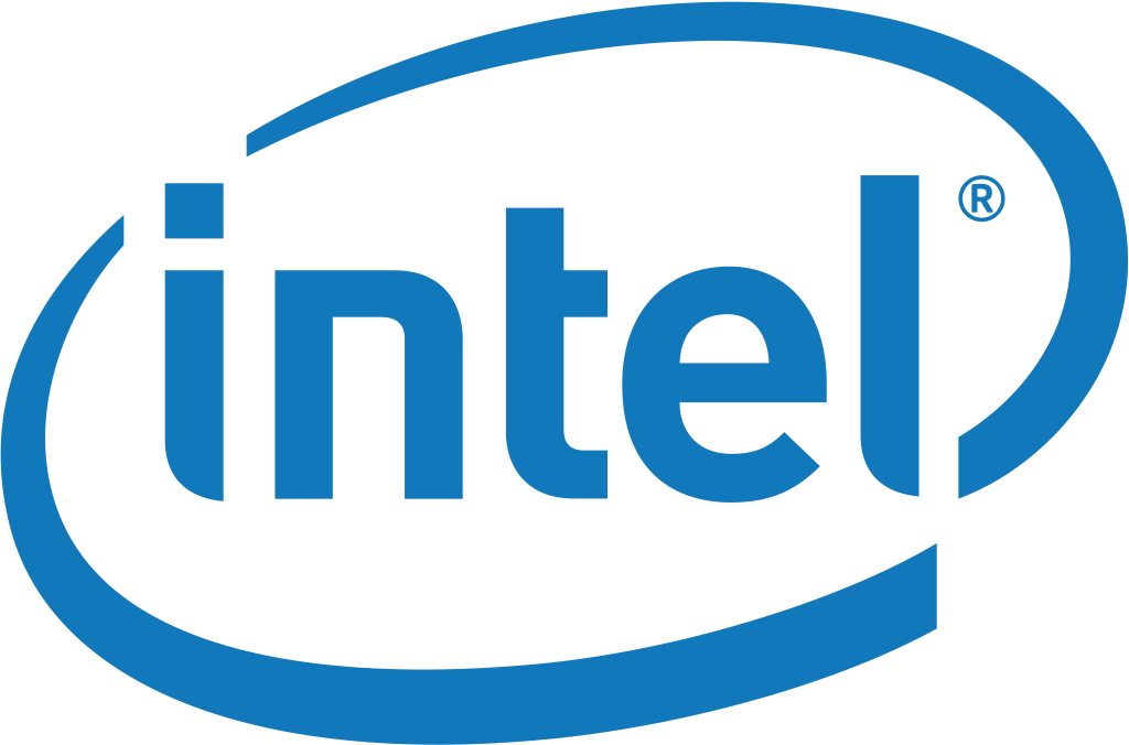 Intel logo, .png, white