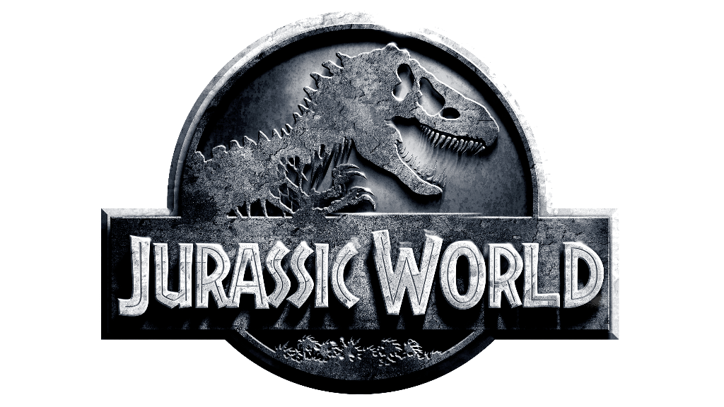 Jurassic World logo, transparent, .png