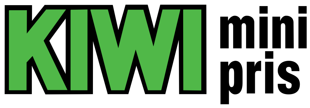 KIWI mini pris logo, white, .png