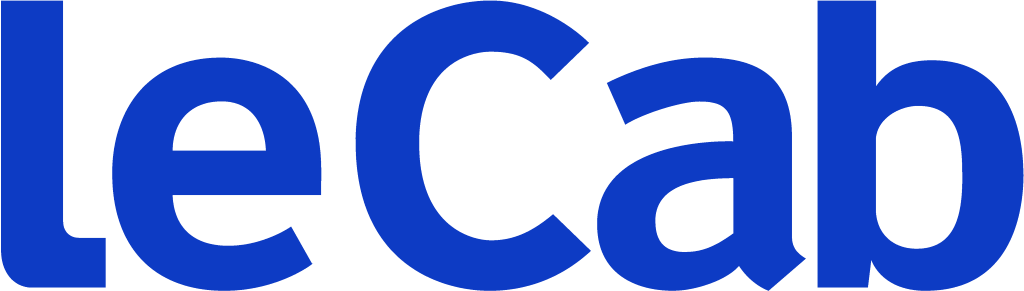 LeCab logo, wordmark, transparent, .png