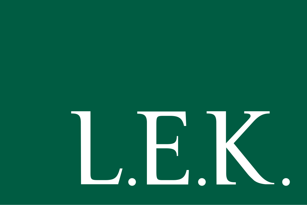 LEK Consulting logo, transparent (L.E.K. Consulting)
