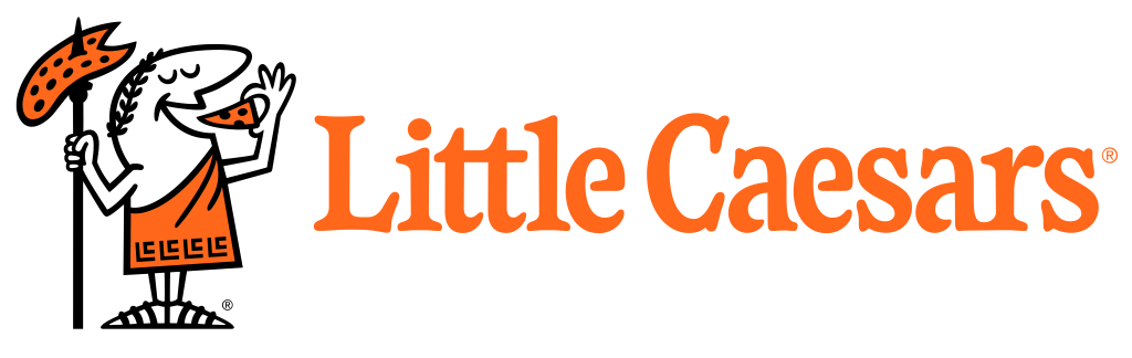 Little Caesars logo, white