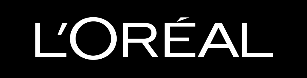 Loreal logo, symbol, black, white, .png