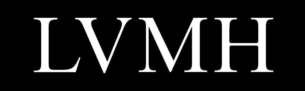 LVMH logo, white, black, .png