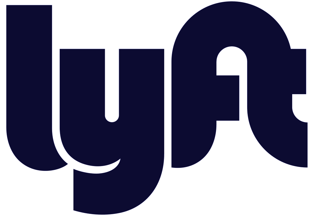 Lyft logo, logotype, blue, .png