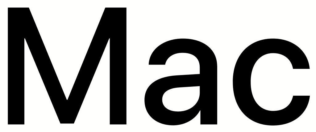 MacOS logo, logotype, white, .png