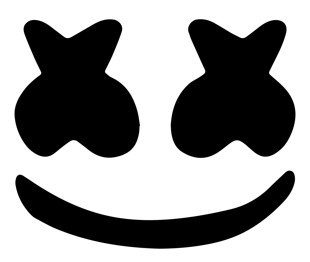 Marshmello (Mellogang) logo, logotype, white, .png
