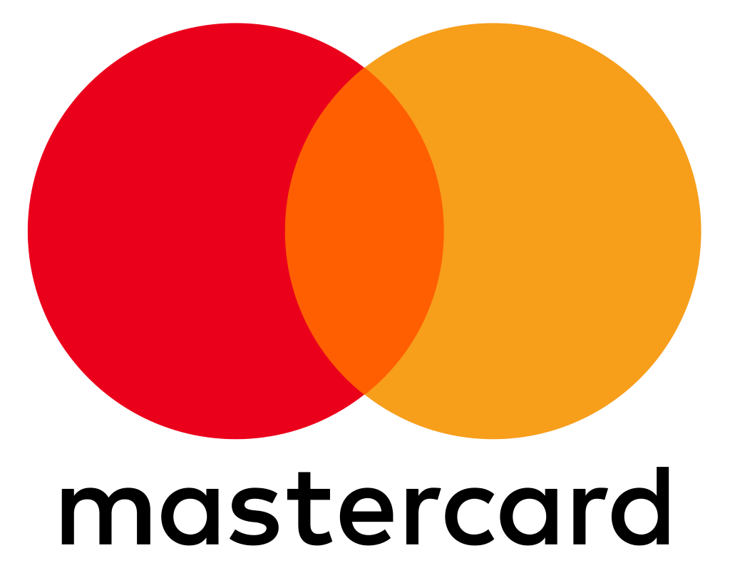 Mastercard logo, .png, white