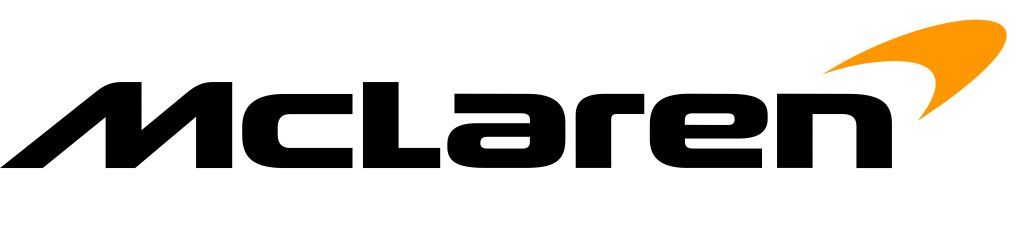 McLaren logo, .png, white
