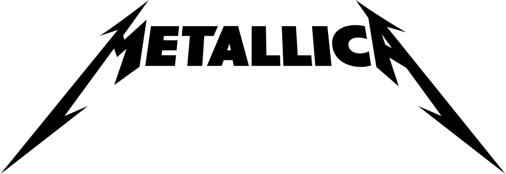 Metallica logo, white, .png