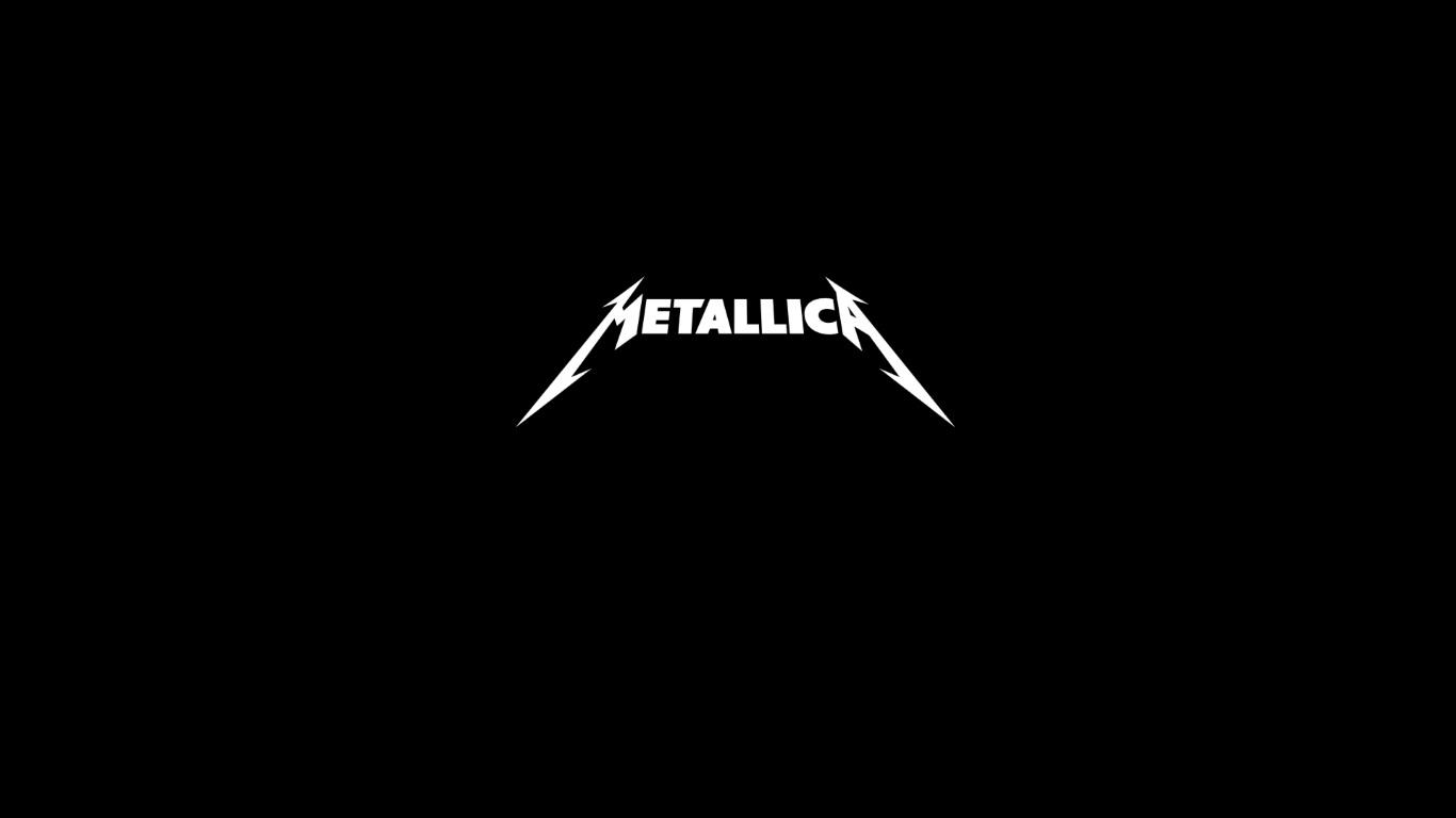 Metallica wallpaper, logo, black, white, .png