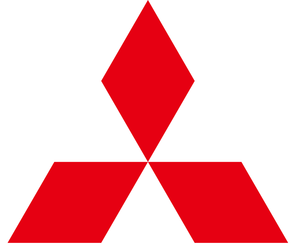 Mitsubishi logo, .png, white