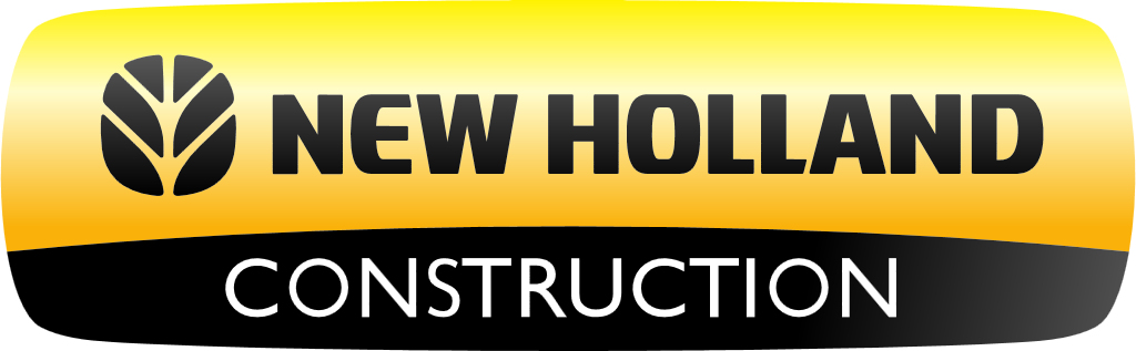 New Holland Construction logo, transparent, .png