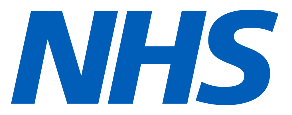 NHS logo, white, .png