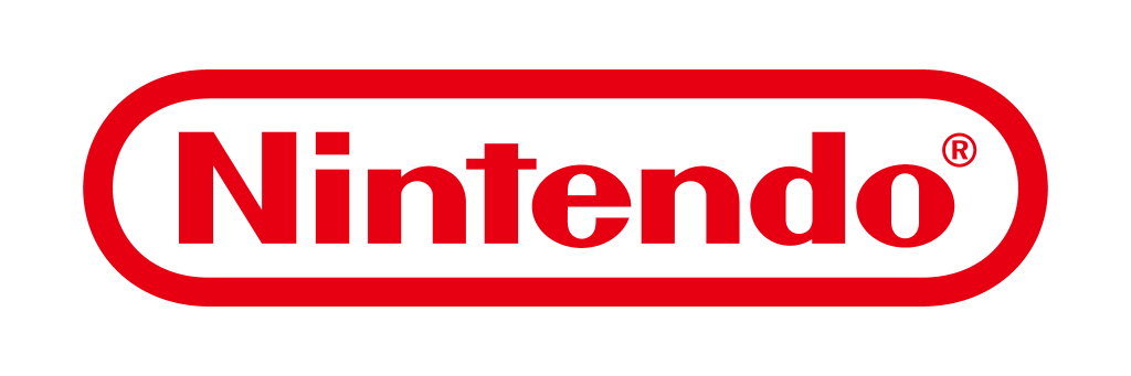 Nintendo logo, .png, white, red