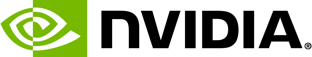 Nvidia logo, white, .png