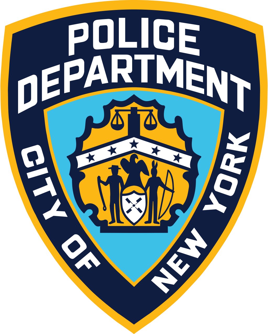 NYPD (New York Police Department) text, logo, transparent, .png
