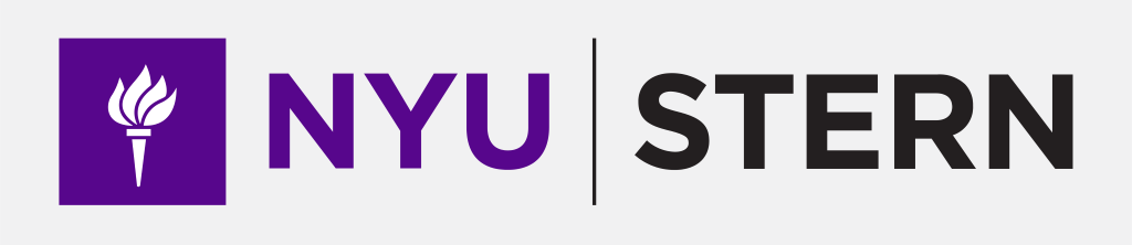 NYU Stern logo, wordmark, white, .png