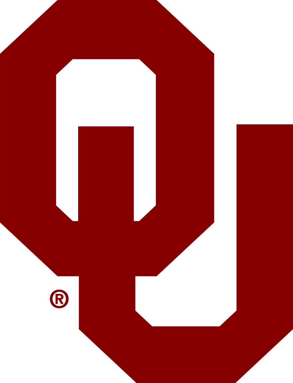 Oklahoma Sooners logo, white, .png