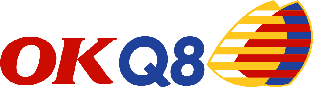OKQ8 (OK Q8) logo, transparent, .png