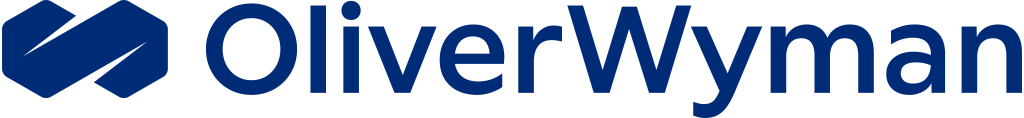 Oliver Wyman logo, white