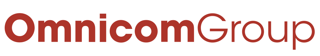 Omnicom logo, logotype, white, .png