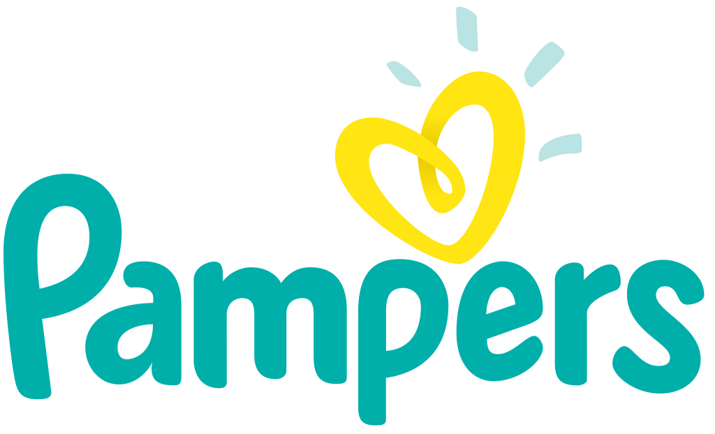 Pampers logo, transparent, .png