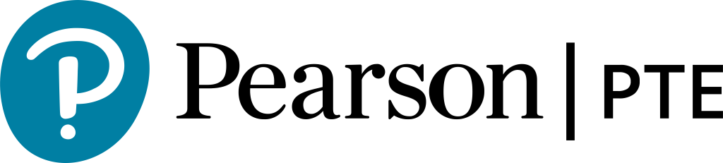 Pearson PTE logo, white, .png