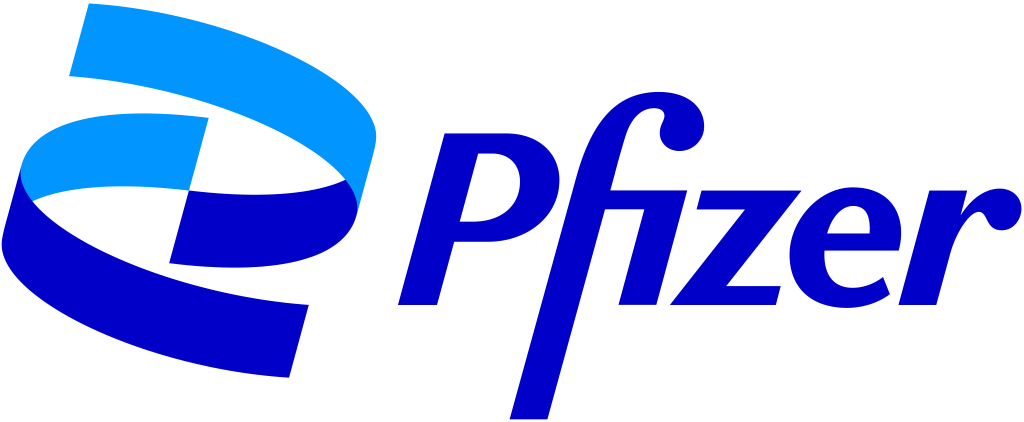 Pfizer logo, transparent, .png