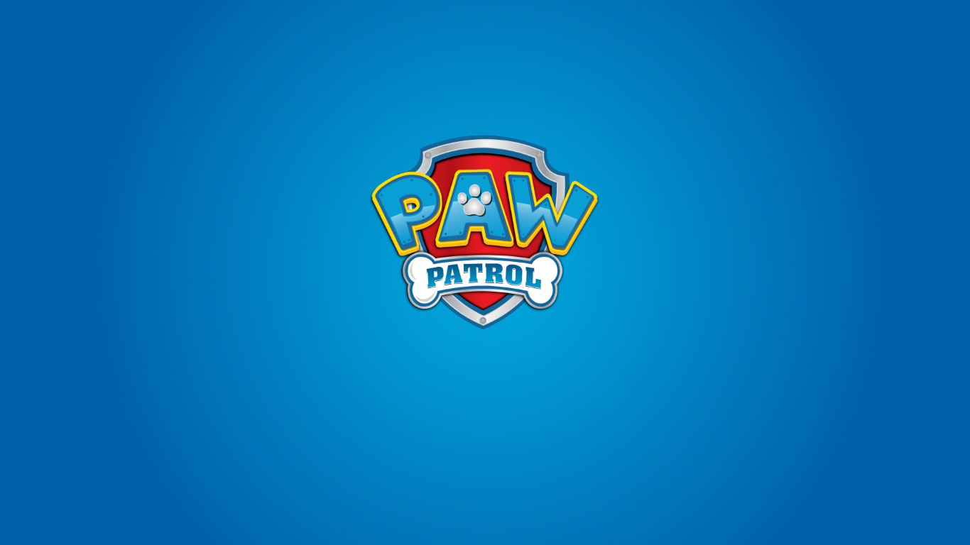 Paw Patrol wallpaper, logo, blue, .png