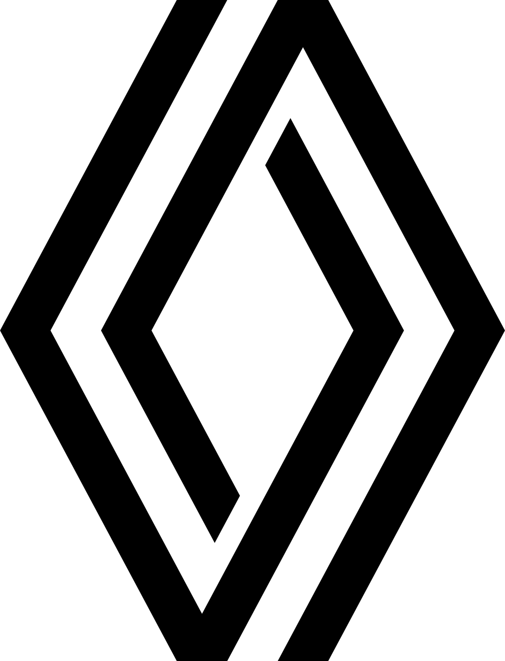 Renault logo, .png, white