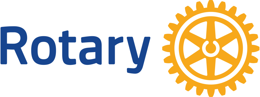 Rotary International logo, emblem, white, .png