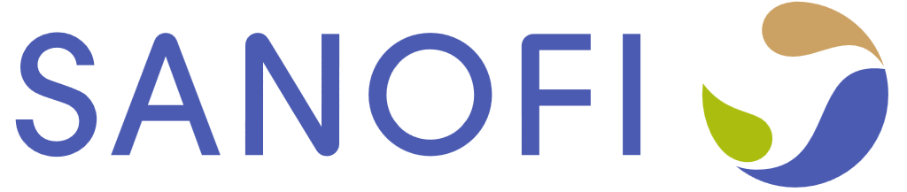 Sanofi logo, transparent, horizontal, .png