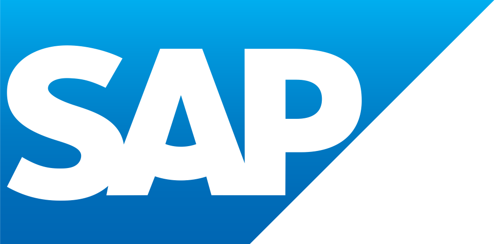 SAP logo, emblem, white, .png
