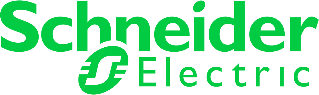 Schneider Electric logo, white, .png