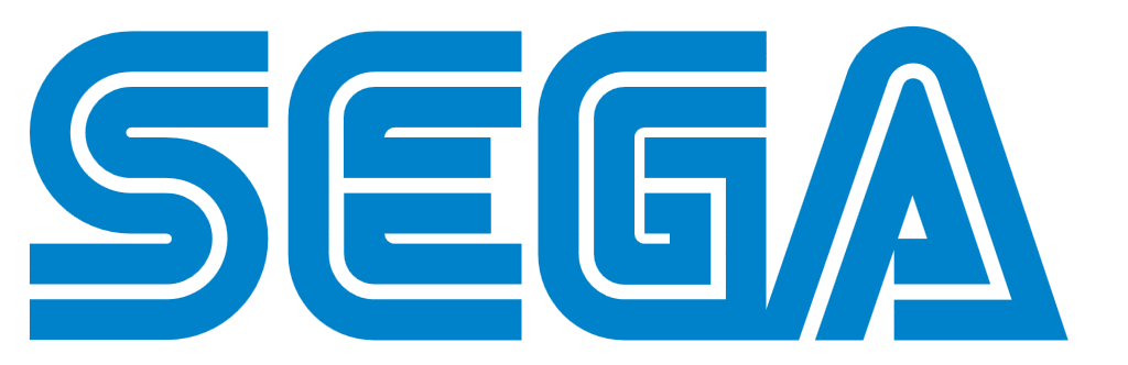 SEGA logo, light blue, transparent, .png
