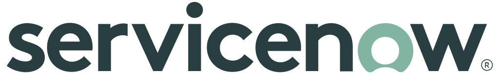 ServiceNow logo, white, .png