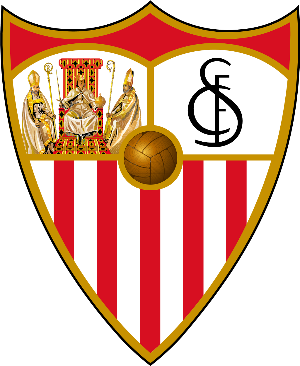 Sevilla FC logo, transparent, .png