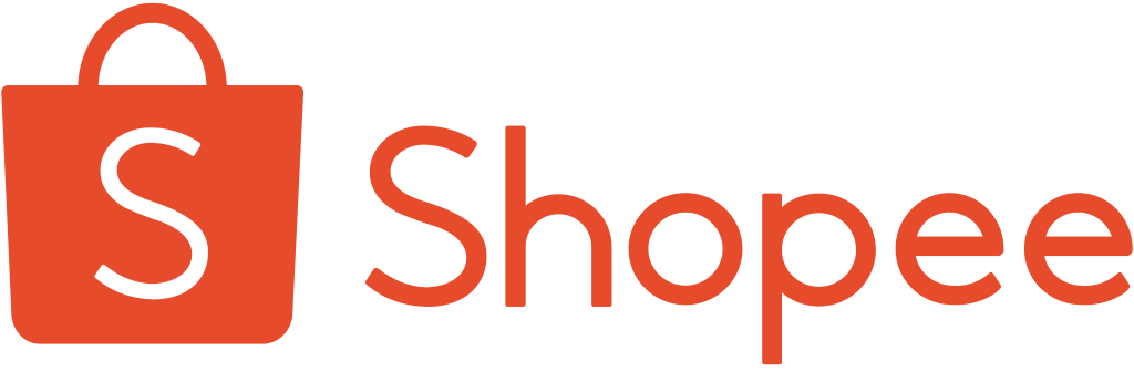 Shopee logo, white, .png